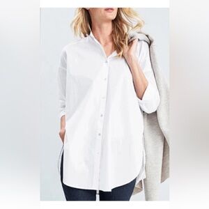 Eileen Fisher White Button Down Shirt